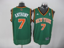New York Knicks -7 Carmelo Anthony Green Stitched NBA Jersey