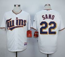 Minnesota Twins -22 Miguel Sano White Home Cool Base Stitched MLB Jersey