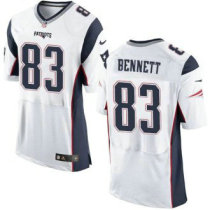 Nike Patriots -83 Martellus Bennett White Stitched NFL Elite Jersey