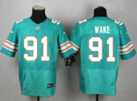 Nike Miami Dolphins -91 Cameron Wake Aqua Green Alternate Stitched NFL Elite Jersey