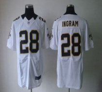 Nike Saints -28 Mark Ingram White Stitched NFL Elite Jersey
