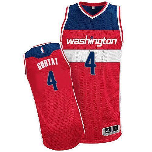 Washington Wizards -4 Marcin Gortat Red Revolution 30 Stitched NBA Jersey