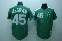 Mitchell and Ness Philadelphia Phillies #45 Tug Mcgraw Green Stitched Throwback MLB Jersey