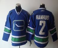 Vancouver Canucks -2 Hamhuis Blue Third Stitched NHL Jersey