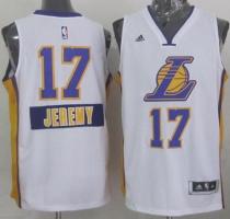 Los Angeles Lakers -17 Jeremy Lin White 2014-15 Christmas Day Stitched NBA Jersey