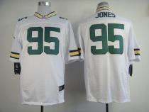 Nike Green Bay Packers #95 Datone Jones White Men's Stitched NFL Elite Jersey
