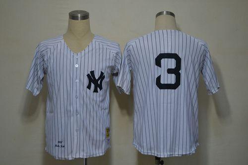 Mitchell And Ness 1932 New York Yankees -3 Babe Ruth White Throwback Stitched MLB Jersey