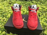 Authentic Air Jordan 5 GS “Red Suede”