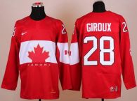 Olympic 2014 CA 28 Claude Giroux Red Stitched NHL Jersey