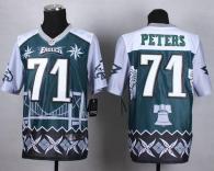 Nike Philadelphia Eagles #71 Jason Peters Midnight Green Men's Stitched NFL Elite Noble Fashion Jers