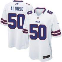 2013 NEW NFL Buffalo Bills 50 Kiko Alonso White Jerseys (Game)