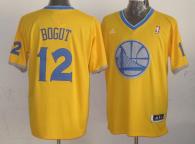Golden State Warriors -12 Andrew Bogut Gold 2013 Christmas Day Swingman Stitched NBA Jersey