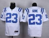 Nike Indianapolis Colts #23 Frank Gore White Men's Stitched NFL Elite Jersey