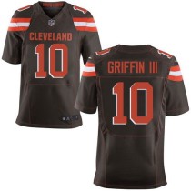 Nike Cleveland Browns -10 Robert Griffin III Brown Team Color Stitched NFL New Elite Jersey