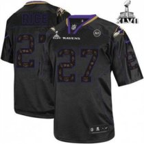 Nike Ravens -27 Ray Rice New Lights Out Black Super Bowl XLVII Stitched NFL Elite Jersey