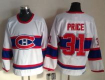 Montreal Canadiens -31 Carey Price White CCM Throwback Stitched NHL Jersey