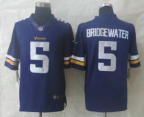 New Nike Minnesota Vikings -5 Teddy Bridgewater Purple Limited Jerseys