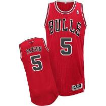 Revolution 30 Chicago Bulls -5 John Paxson Red Stitched NBA Jersey