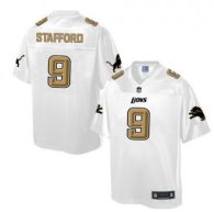 Nike Detroit Lions -9 Matthew Stafford White NFL Pro Line Fashion Game Jersey