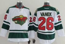 Minnesota Wild -26 Thomas Vanek White Stitched NHL Jersey