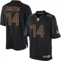 Nike Bengals -14 Andy Dalton Black Stitched NFL Impact Limited Jersey