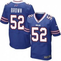 Nike Buffalo Bills -52 Preston Brown Royal Blue Team Color Stitched NFL New Elite Jersey