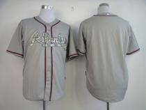 Atlanta Braves Blank Grey USMC Cool Base Stitched MLB Jersey