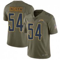 Nike Chargers -54 Melvin Ingram Olive Stitched NFL Limited 2017 Salute to Service Jersey