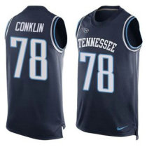Nike Titans -78 Jack Conklin Navy Blue Alternate Stitched NFL Limited Tank Top Jersey