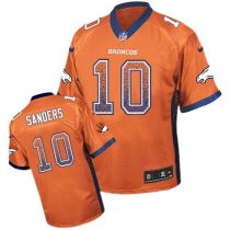 Nike Denver Broncos #10 Emmanuel Sanders Orange Team Color Men's Stitched NFL Elite Drift Fashion Je