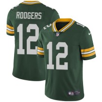 Nike Packers -12 Aaron Rodgers Green Team Color Stitched NFL Vapor Untouchable Limited Jersey