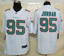 Nike Dolphins -95 Dion Jordan White Stitched NFL Limited Jersey