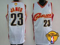 Cleveland Cavaliers -23 LeBron James White The Finals Patch Stitched NBA Jersey