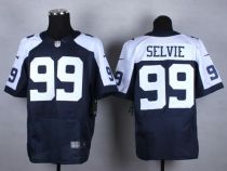 Nike Dallas Cowboys #99 George Selvie Navy Blue Thanksgiving Throwback Men's Stitched NFL Elite Jers