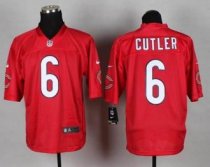 Nike Chicago Bears -6 Jay Cutler Red NFL Elite QB Practice Jersey