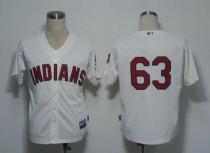 Cleveland Indians -63 Justin Masterson Cream Cool Base Stitched MLB Jersey