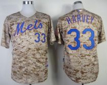 New York Mets -33 Matt Harvey Alternate Camo Cool Base Stitched MLB Jersey
