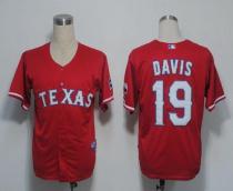 Texas Rangers #19 Chris Davis Red Cool Base Stitched MLB Jersey