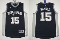 Revolution 30 San Antonio Spurs -15 Matt Bonner Black Stitched NBA Jersey