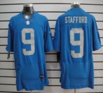 Nike Lions -9 Matthew Stafford Blue Alternate Throwback Stitched NFL Elite Jersey