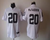 Nike Oakland Raiders #20 Darren McFadden White Men's Stitched NFL Elite Jersey