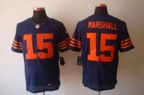 Nike Bears -15 Brandon Marshall Navy Blue 1940s Throwback Stitched NFL Elite Jersey