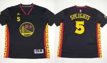 Golden State Warriors -5 Marreese Speights Black Slate Chinese New Year Stitched NBA Jersey