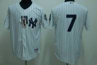 New York Yankees -7 Mickey Mantle Stitched White MLB Jersey