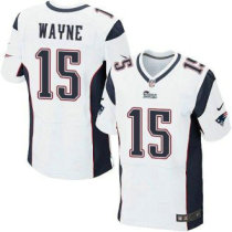Nike New England Patriots -15 Reggie Wayne White NFL Elite Jersey