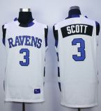 One Tree Hill Ravens -3 Lucas Scott White Stitched Basketball Jersey
