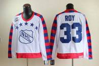 Montreal Canadiens -33 Patrick Roy White All Star CCM Throwback 75TH Stitched NHL Jersey