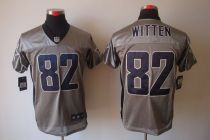 Nike Dallas Cowboys #82 Jason Witten Grey Shadow Men's Stitched NFL Elite Jersey