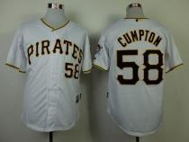 Pittsburgh Pirates #58 Brandon Cumpton White Cool Base Stitched MLB Jersey