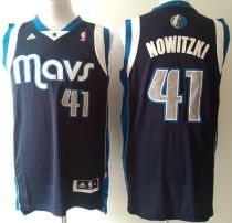 Dallas Mavericks -41 Dirk Nowitzki Stitched NBA Blue Jersey